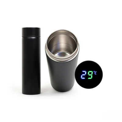 Black smart temperature water bottle premium look|temperature water bottle price